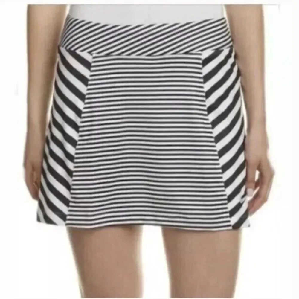 Nike Golf Precision 2.0 Black & White Stripe Skort Size M
